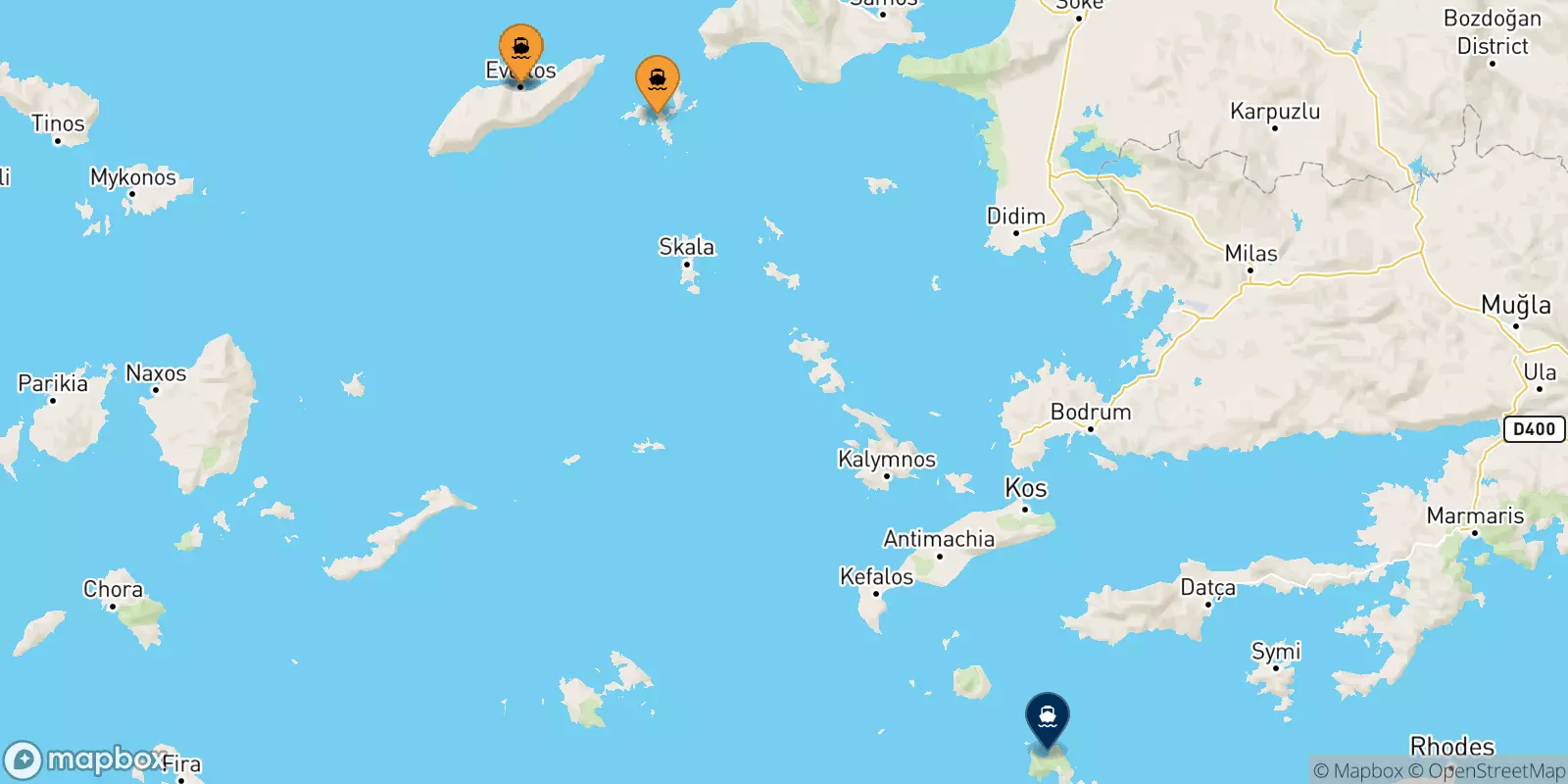 Traghetti dalle Isole Egeo Nord Orientale per Tilos