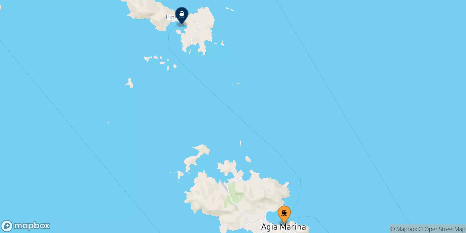 Traghetti da Agia Marina (Leros) per Lipsi