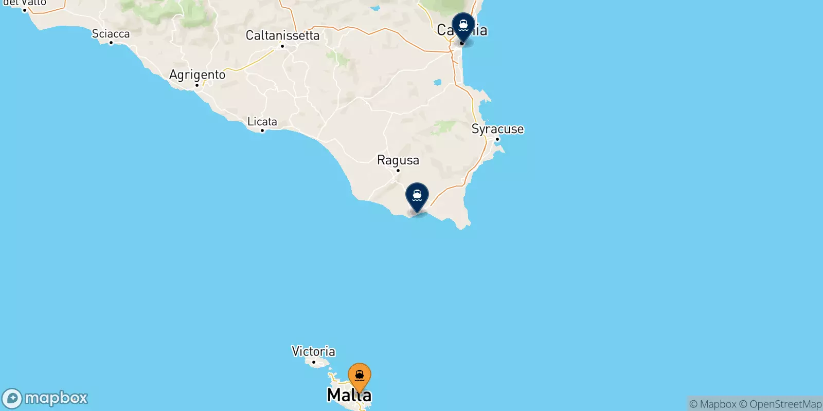 Traghetti da Malta per la Sicilia