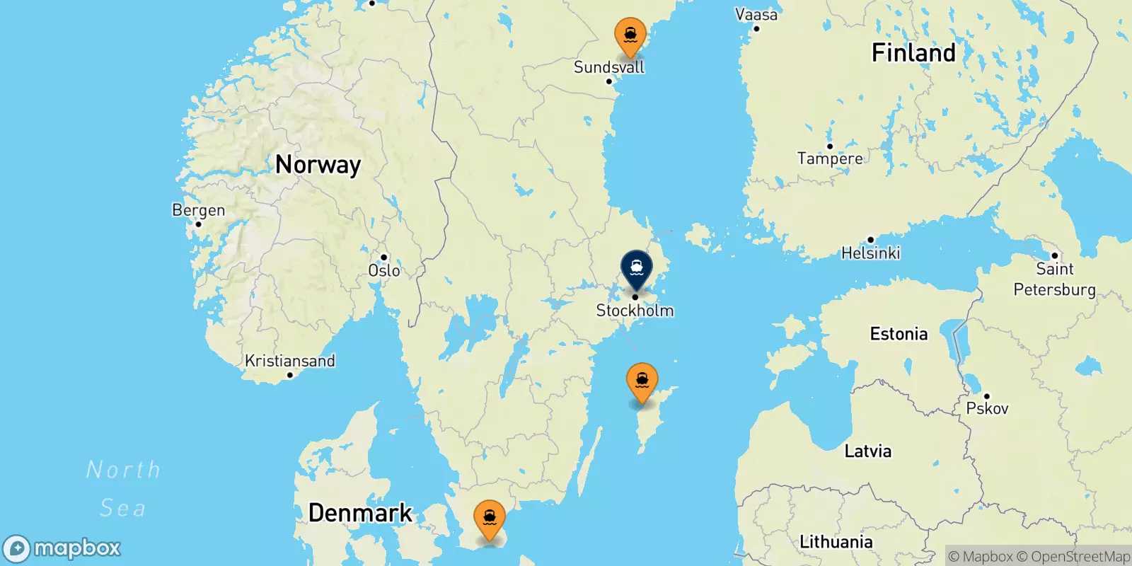 Traghetti dalla Svezia per Stoccolma