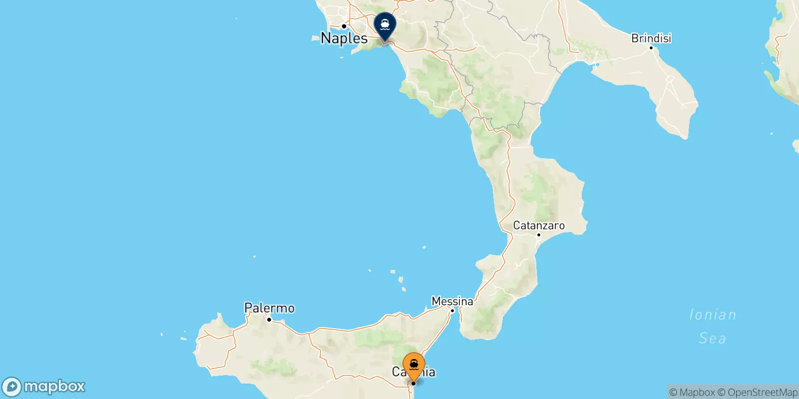 Traghetti da Catania per Salerno