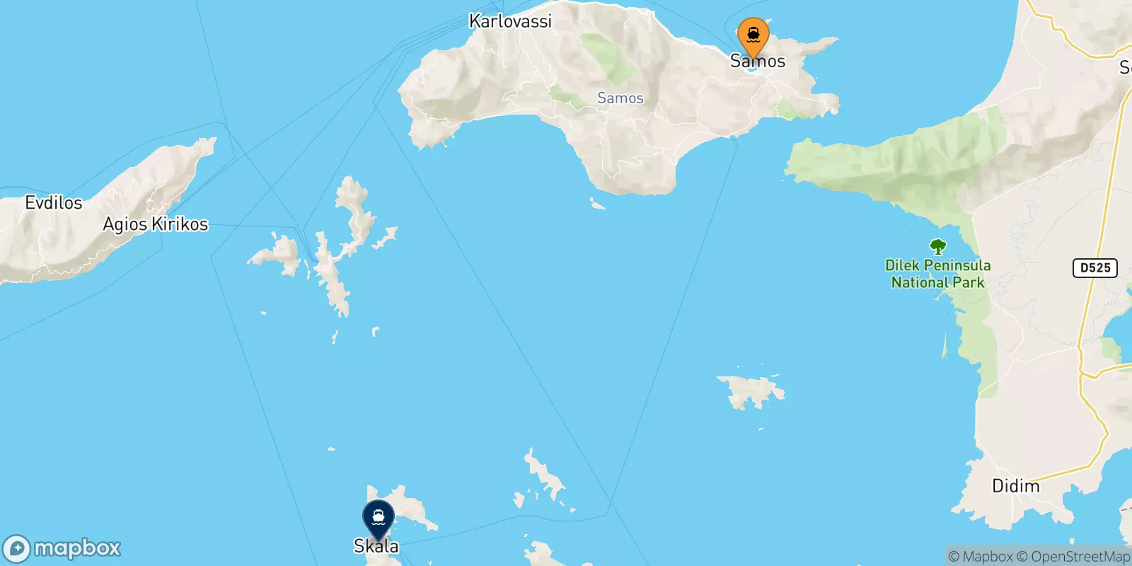 Traghetti da Vathi (Samos) per Patmos