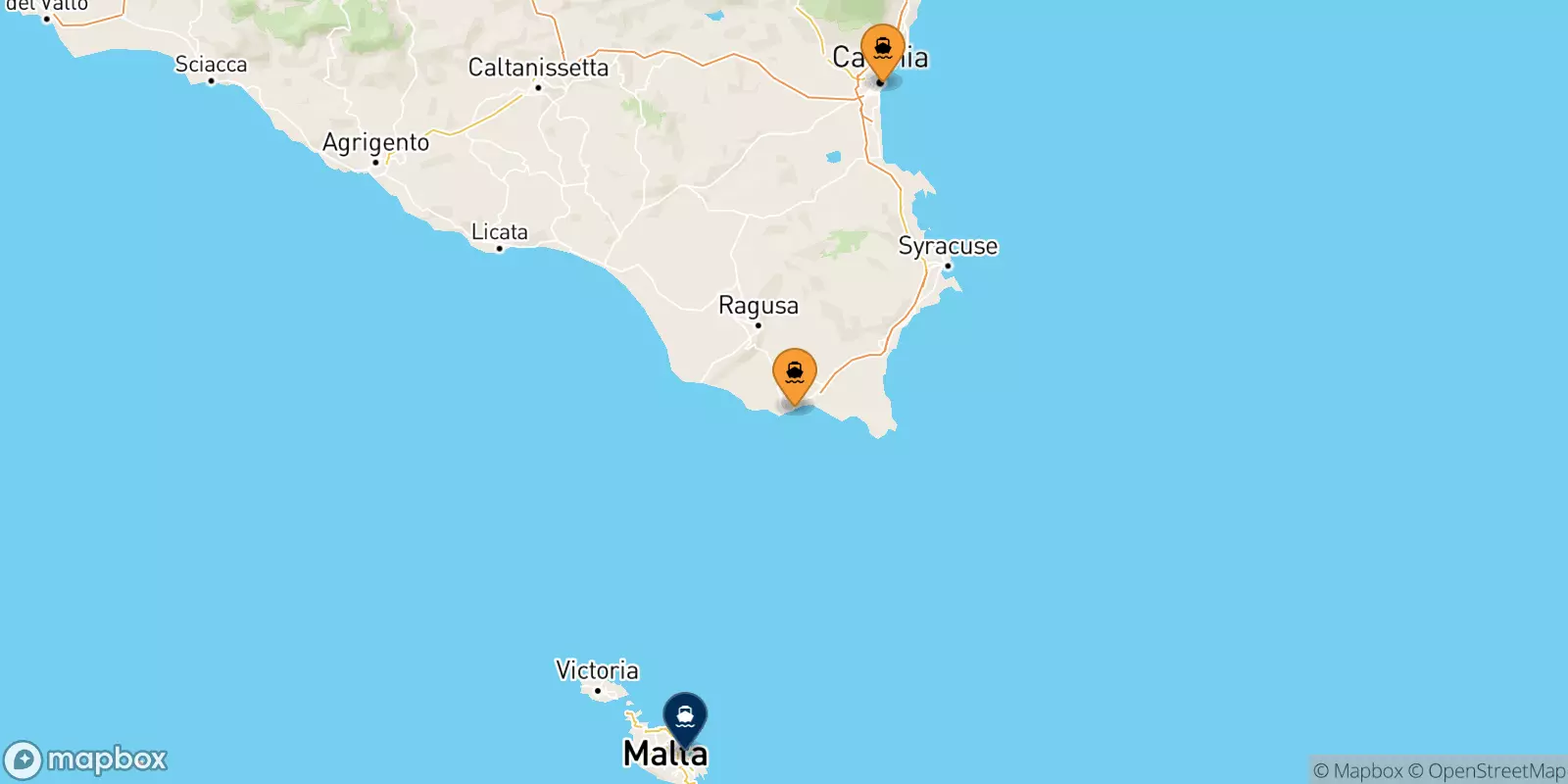 Traghetti dalla Sicilia per Malta