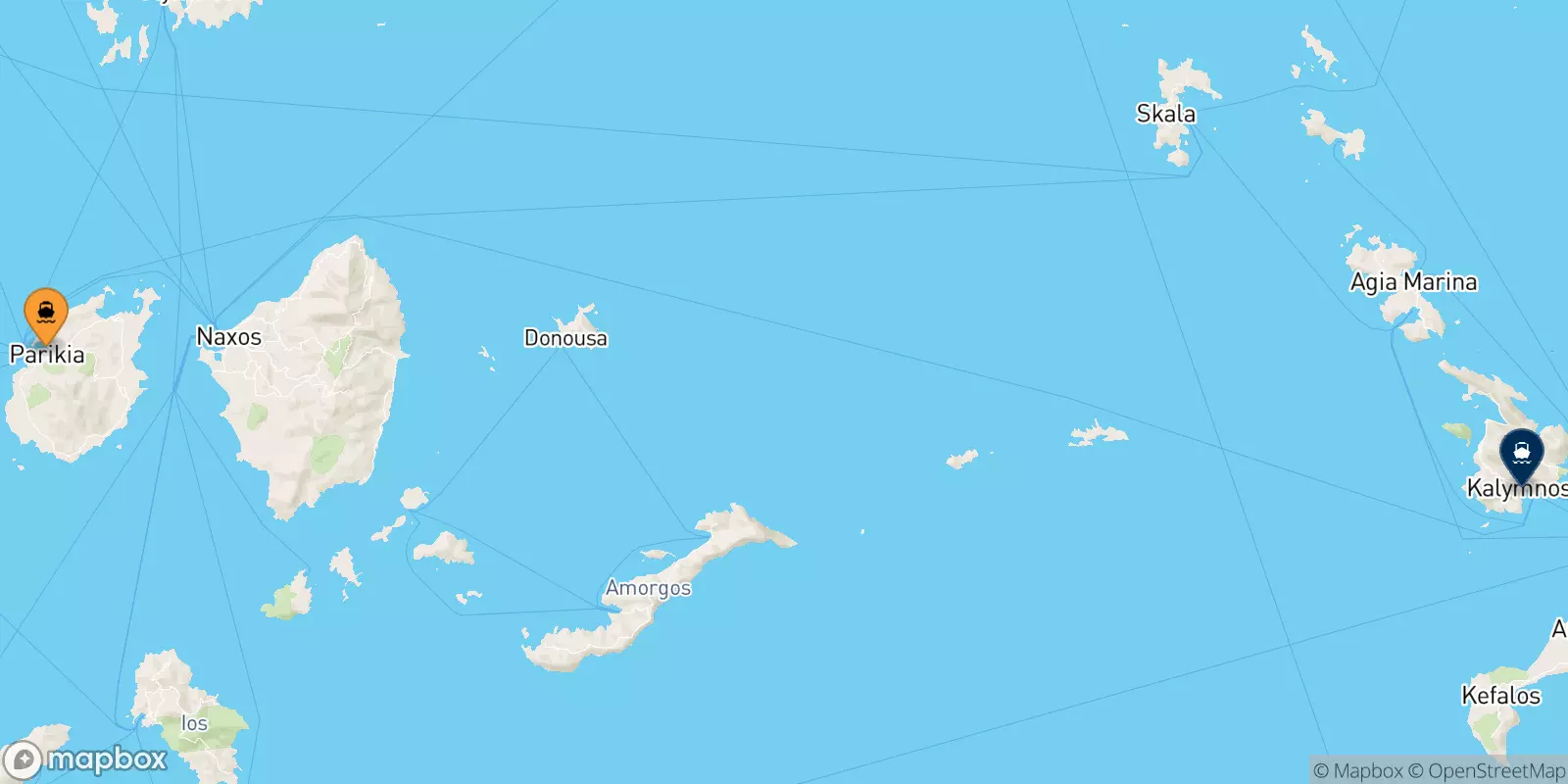 Traghetti da Paros per Kalymnos