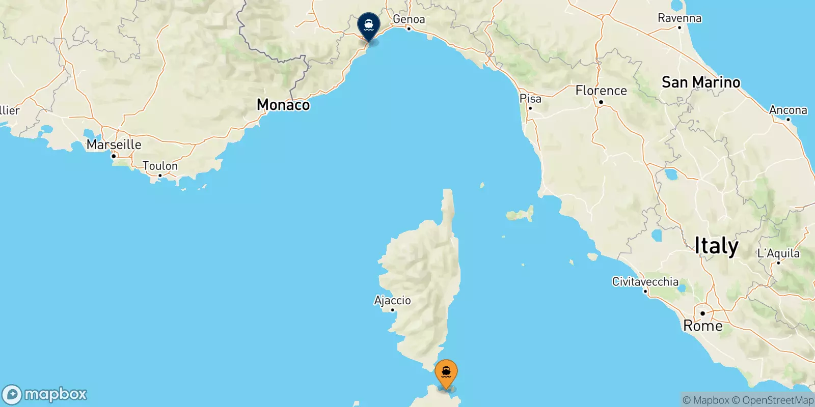 Traghetti da Golfo Aranci per Savona