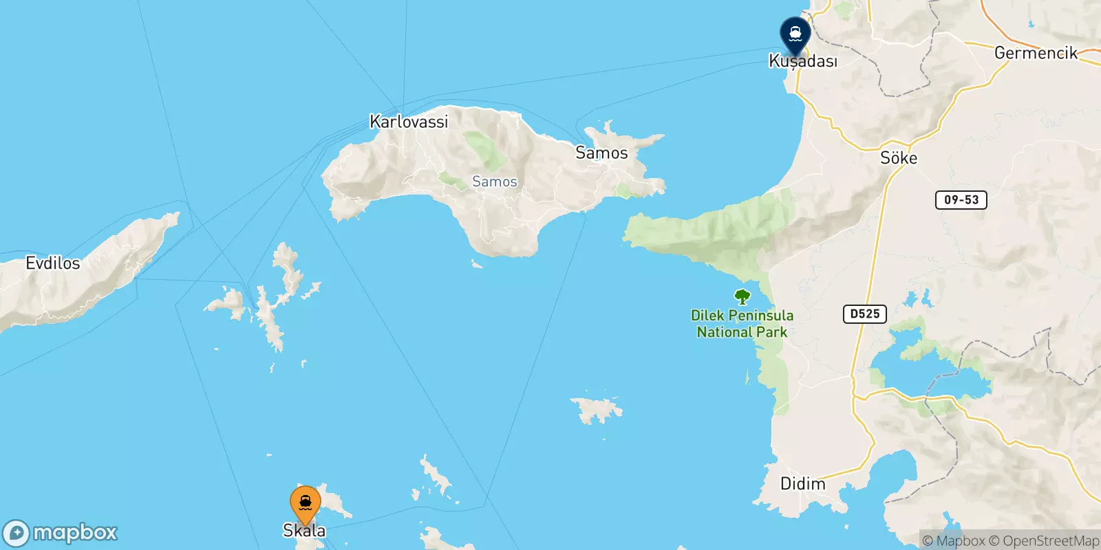 Traghetti da Patmos per Kusadasi