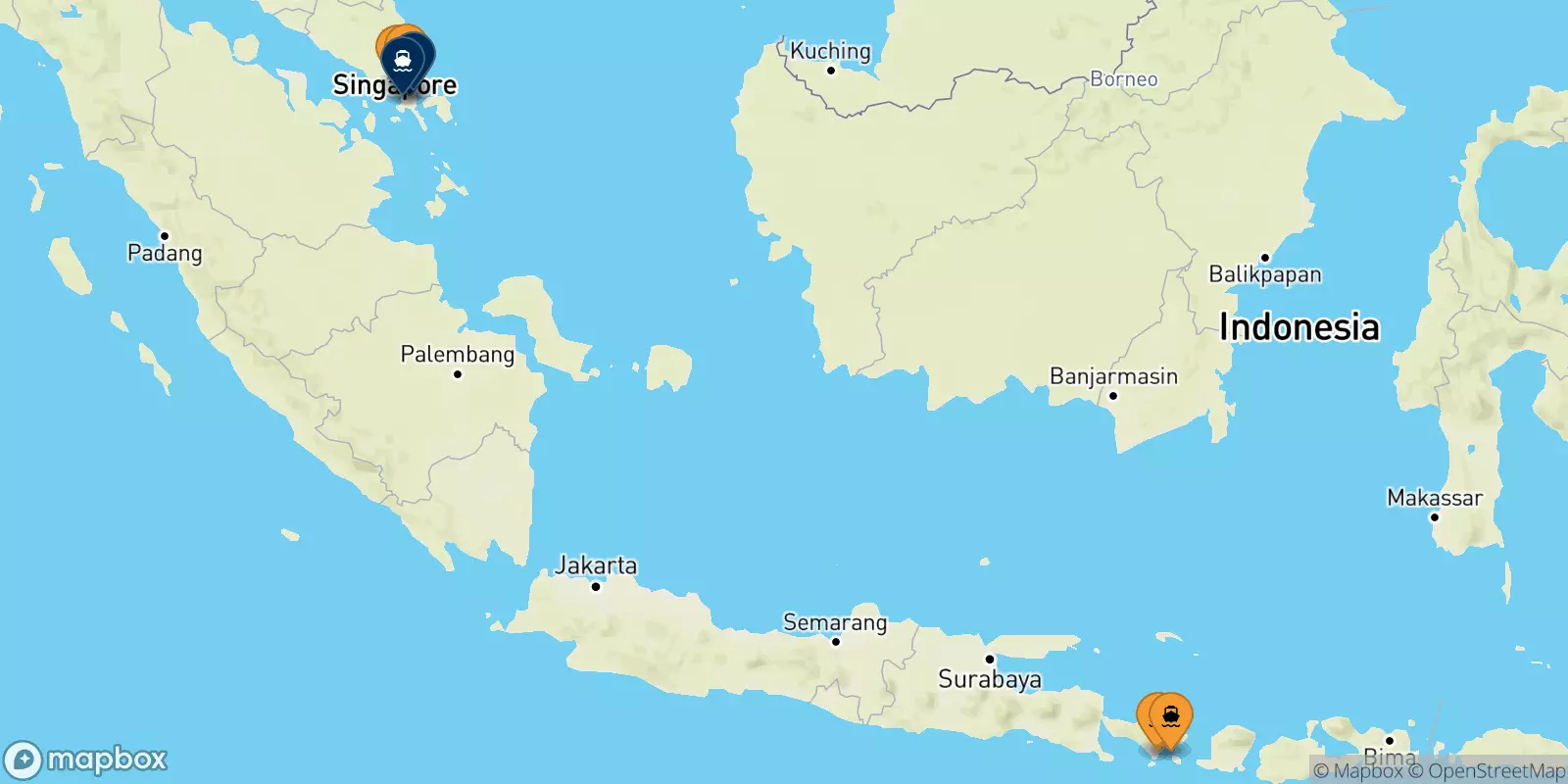 Traghetti per l'Indonesia