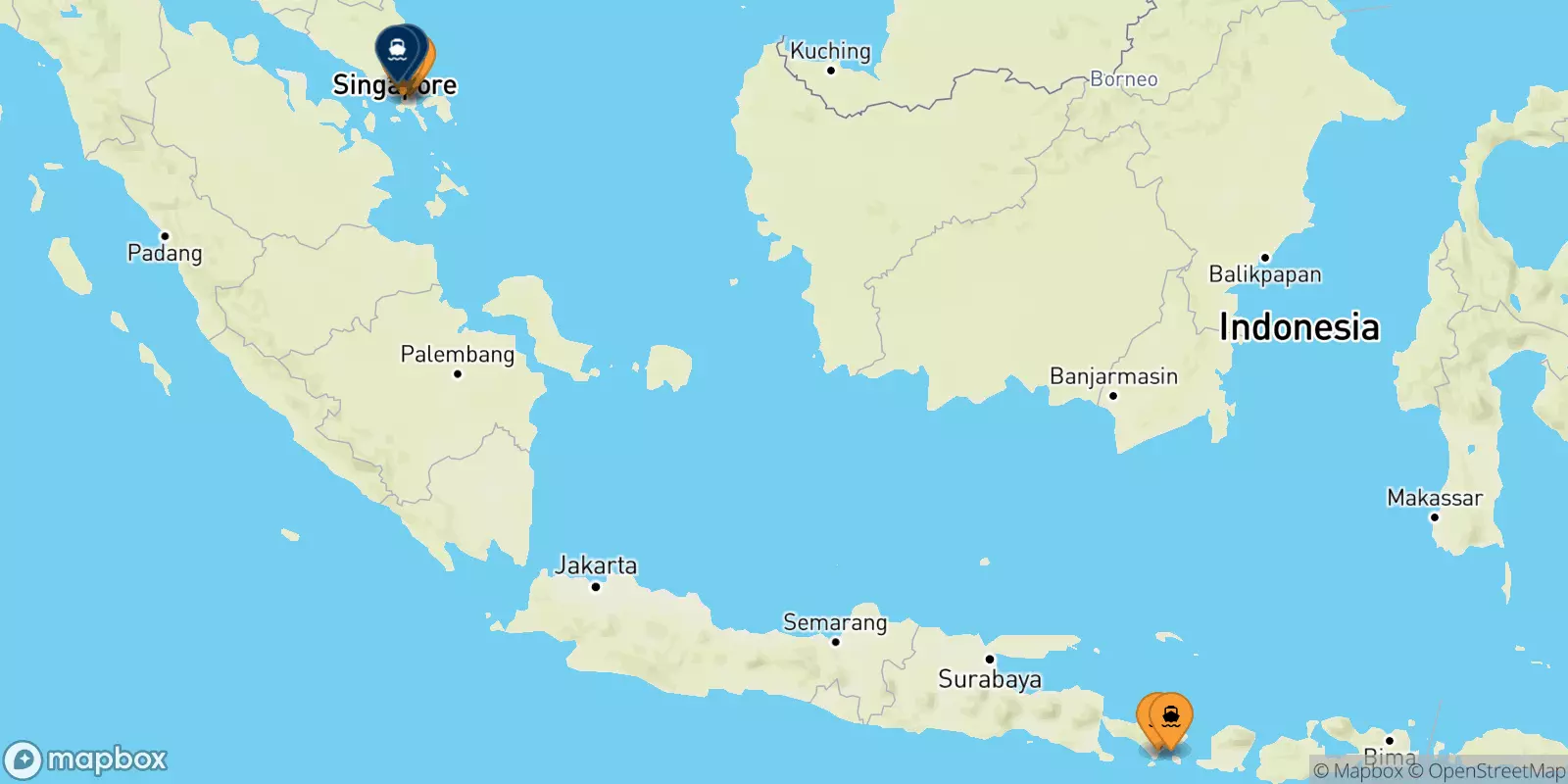 Traghetti dall'Indonesia