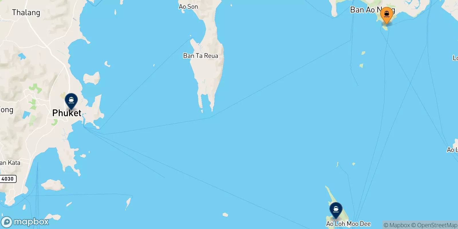 Traghetti da East Railay Bay Beach (Floating Pier)