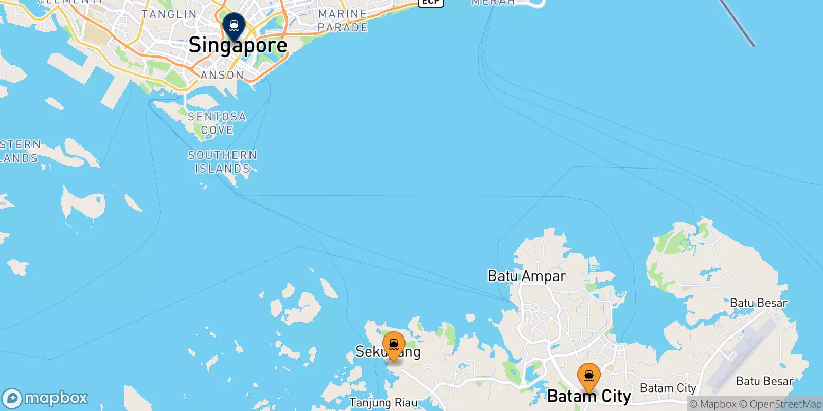 Traghetti dal Batam per Harbourfront Centre