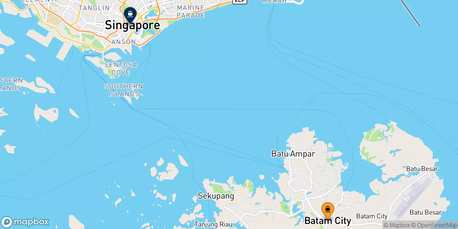 Traghetti da Batam Centre per Harbourfront Centre