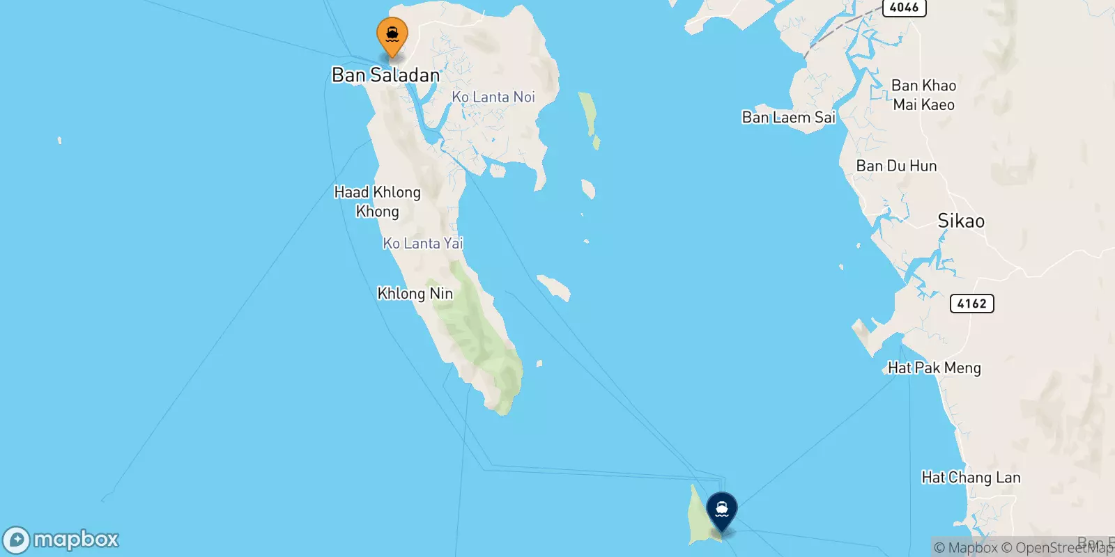 Traghetti da Koh Lanta (Saladan Pier) per Koh Ngai