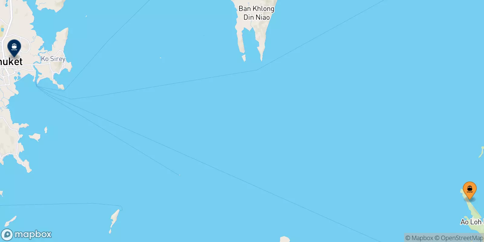 Traghetti da Koh Phi Phi (Laemtong Beach) per Phuket (Rassada Pier)
