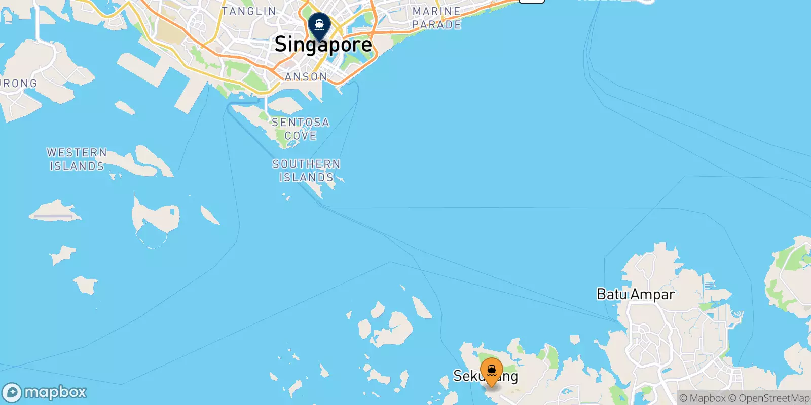 Traghetti da Sekupang per Harbourfront Centre