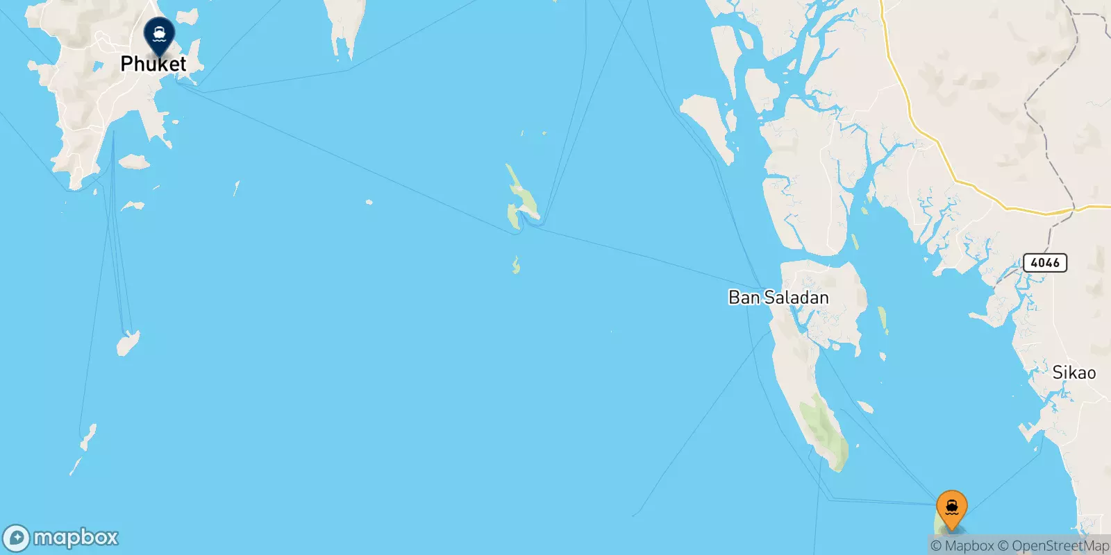Traghetti da Koh Ngai per l'Isola Di Phuket