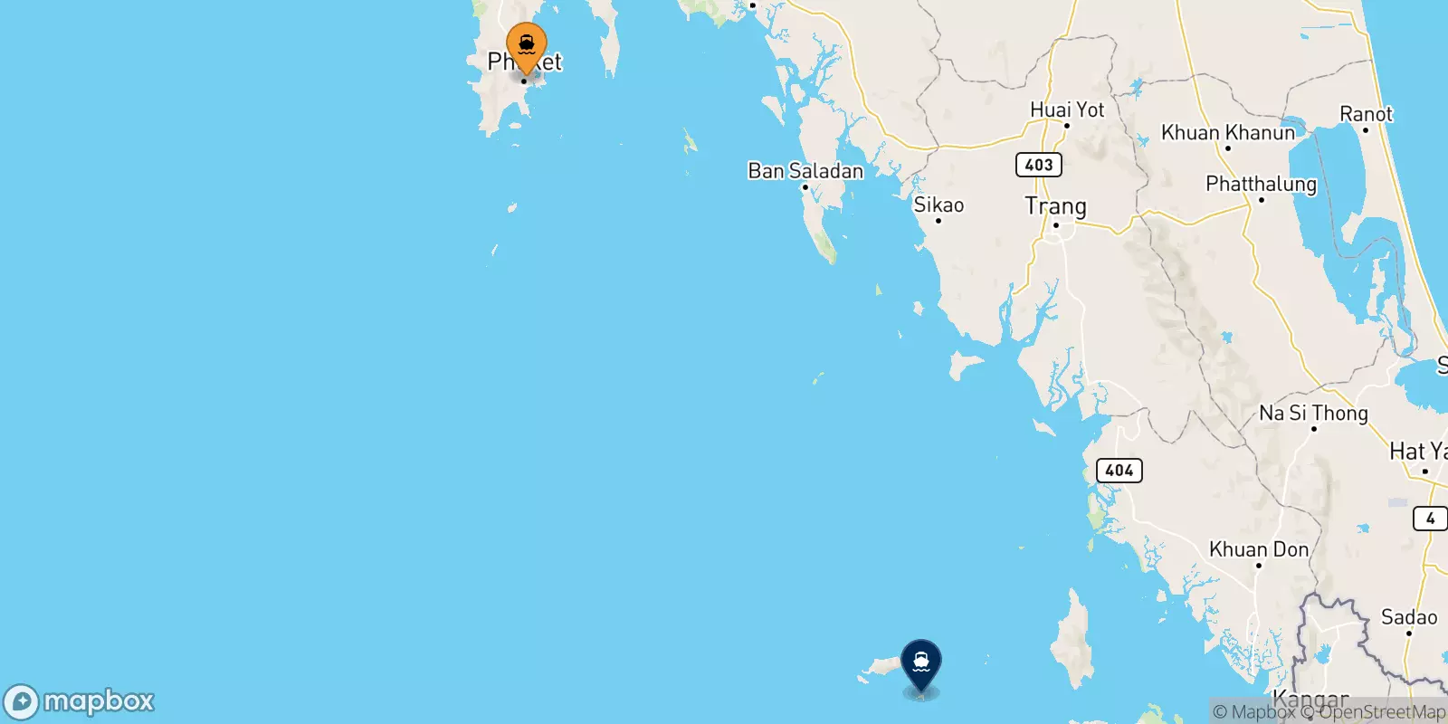 Traghetti dall'Isola Di Phuket per Koh Lipe (Bundhaya Pier)