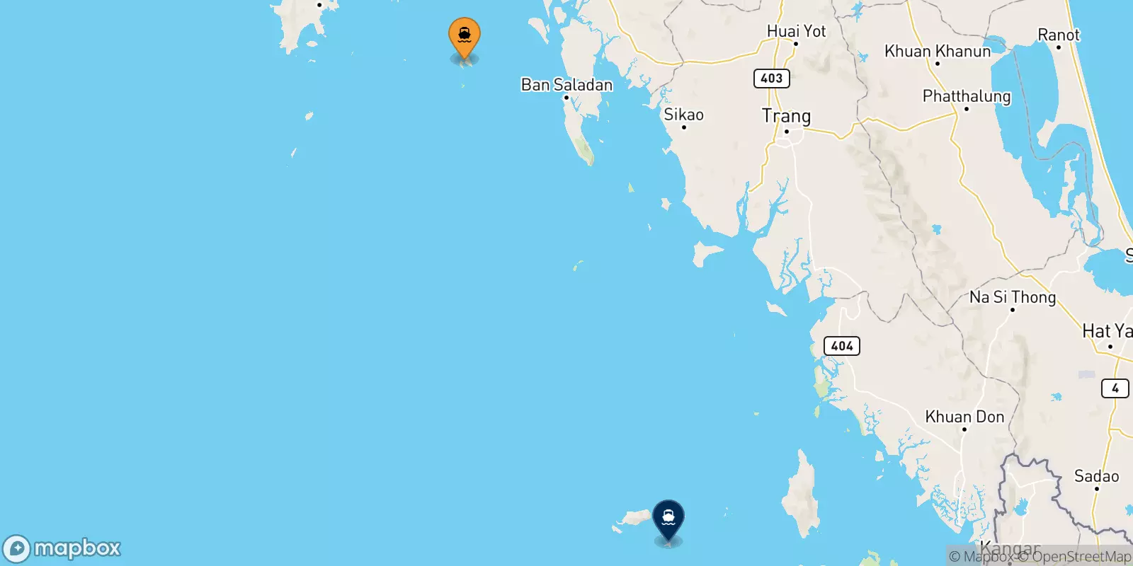 Traghetti dalle Isole Phi Phi per Koh Lipe (Bundhaya Pier)