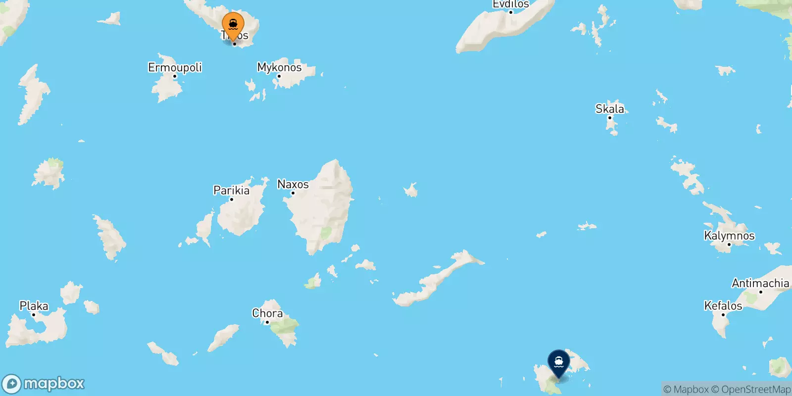 Traghetti da Tinos per Astypalea Traghetti da Tinos per Astypalea