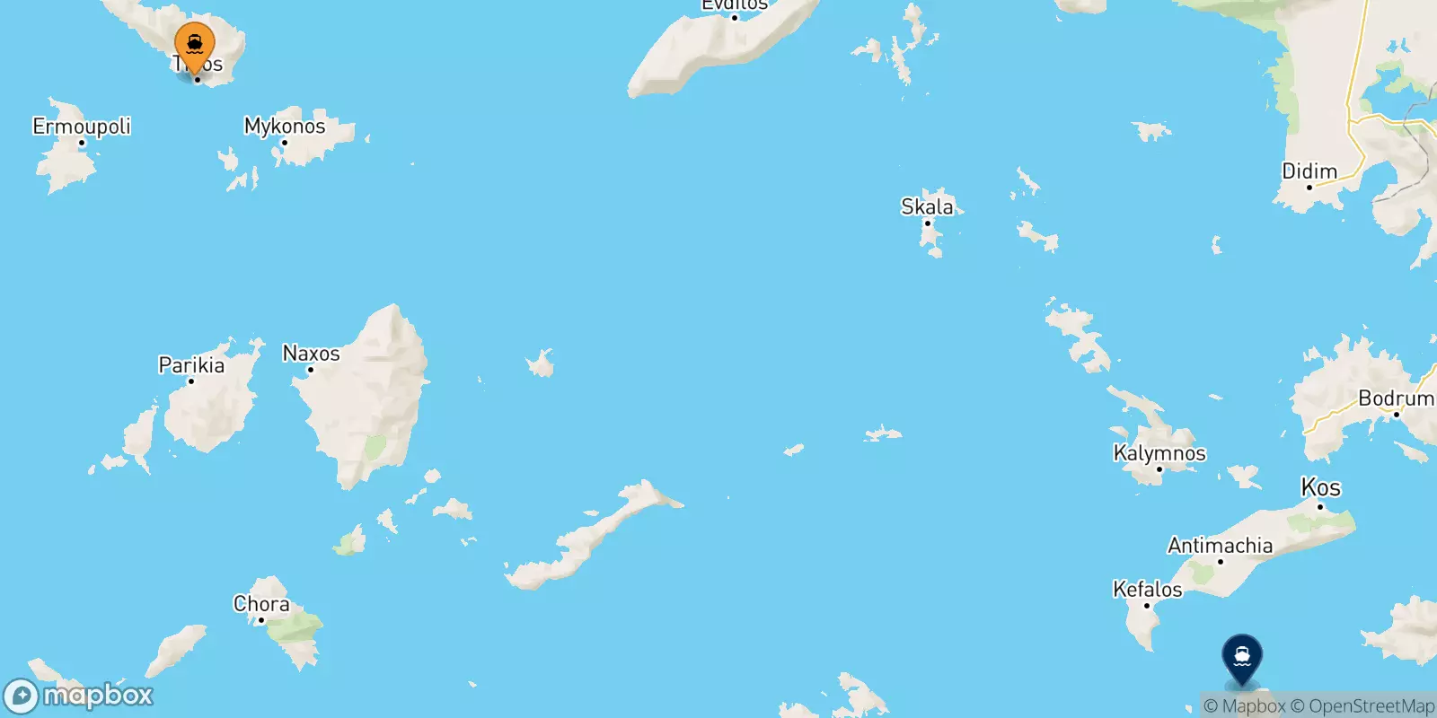 Traghetti da Tinos per Nisyros Traghetti da Tinos per Nisyros