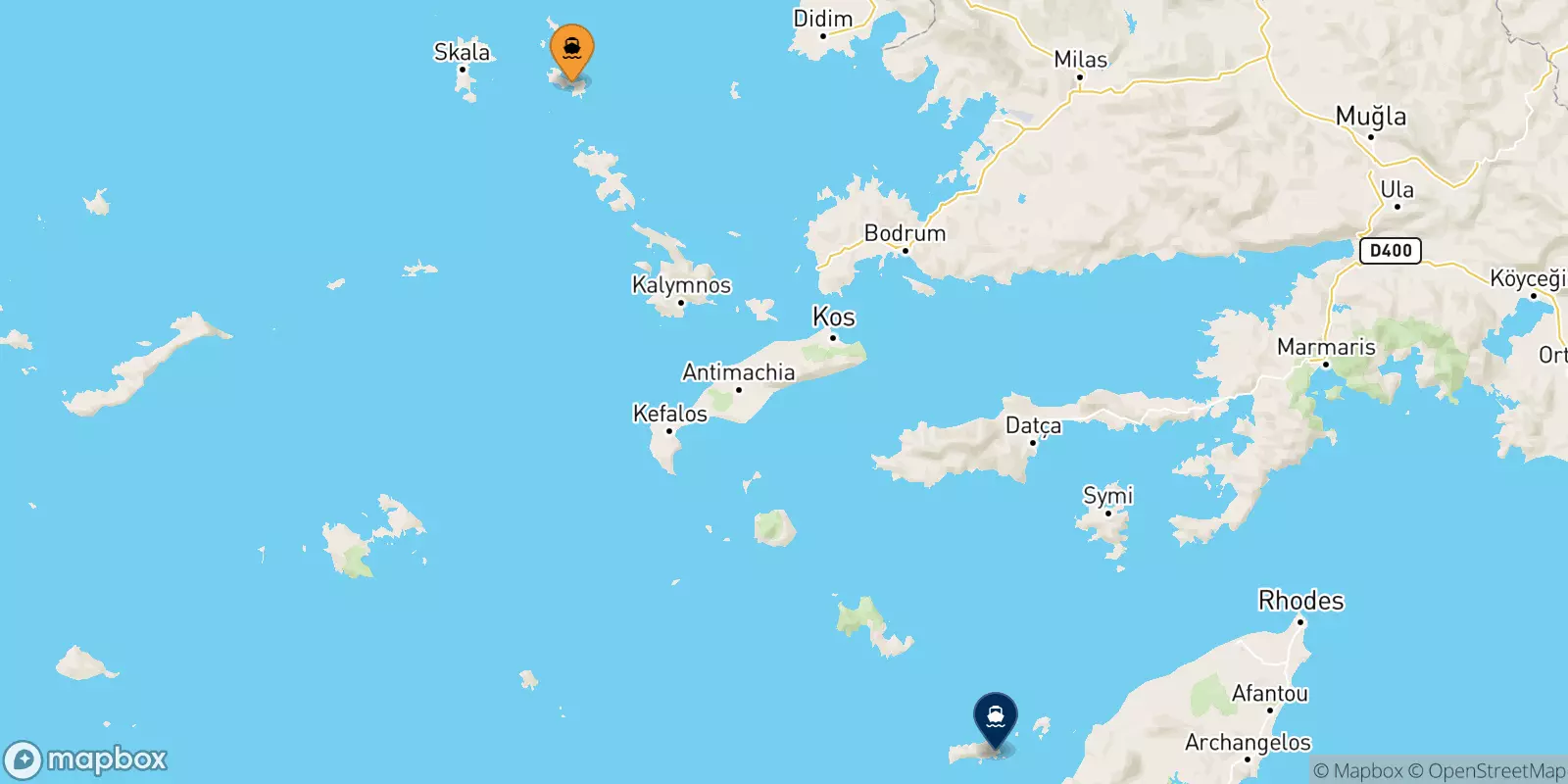 Traghetti da Lipsi per Chalki