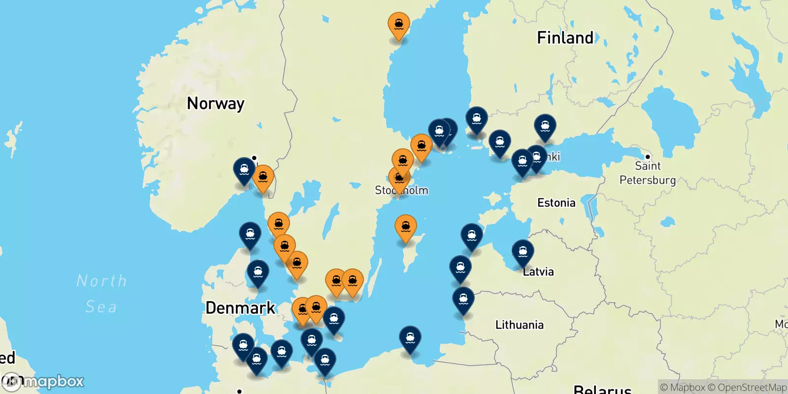 Traghetti dalla Svezia