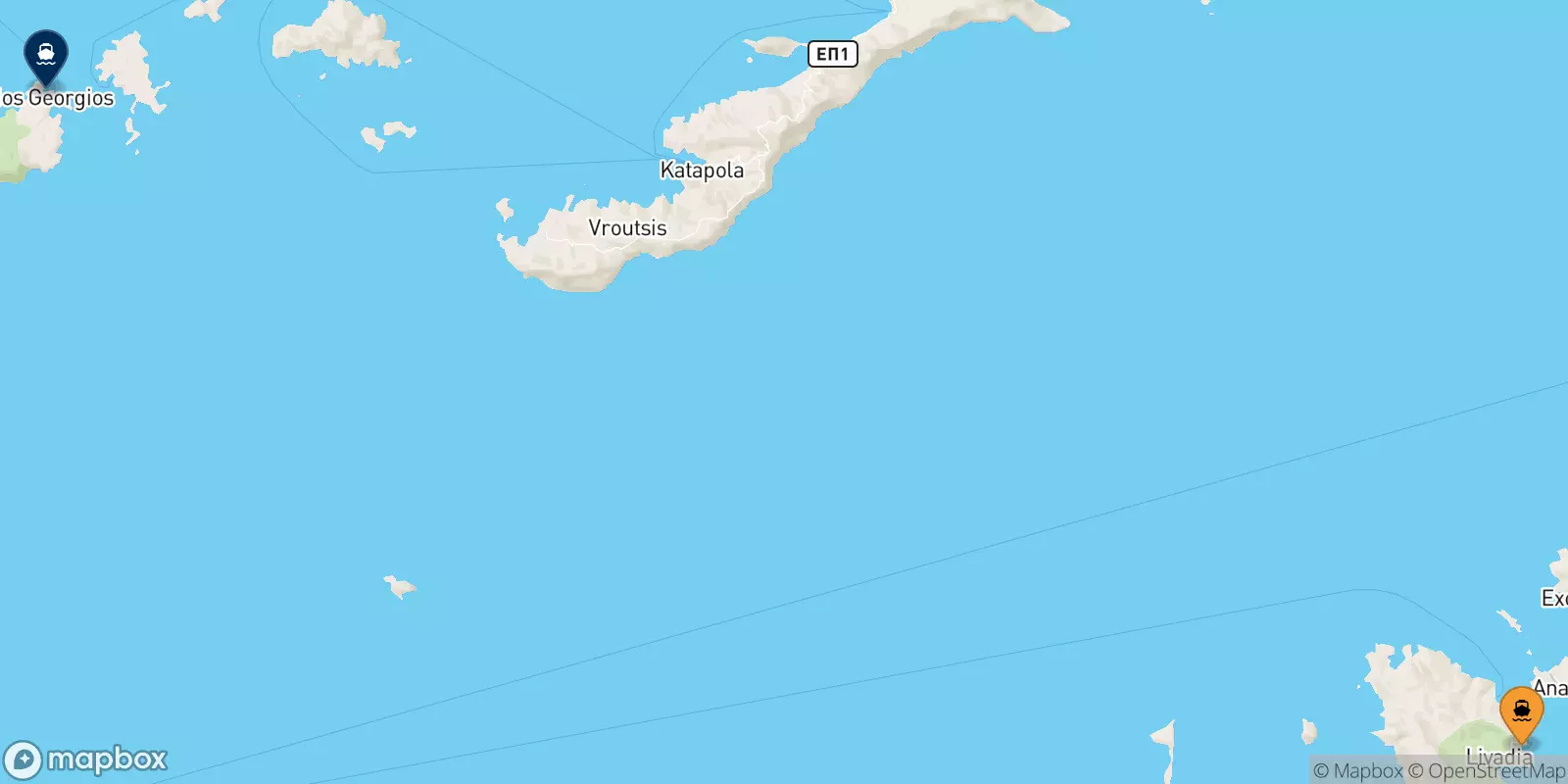 Traghetti dalle Isole Dodecaneso per Iraklia