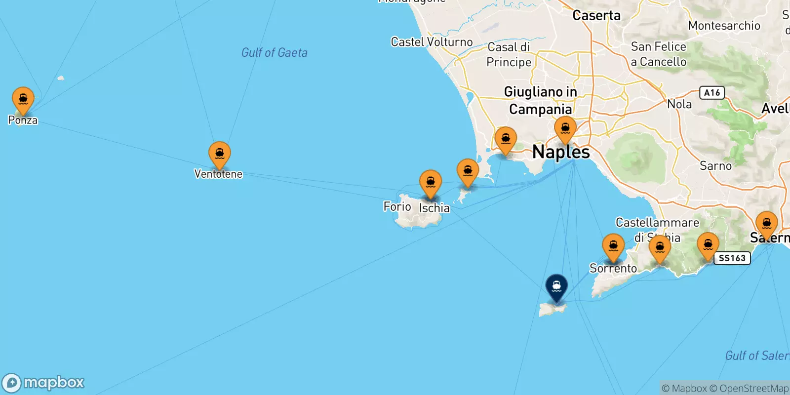 Traghetti per il Golfo Di Napoli