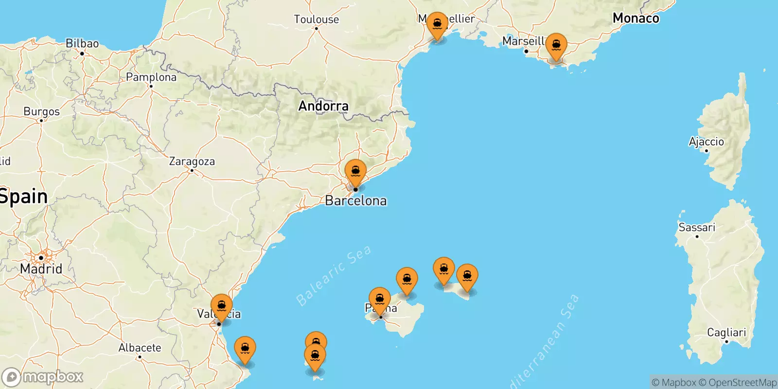 Traghetti per le Isole Baleari