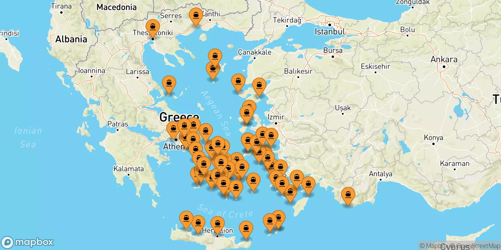 Traghetti per le Isole Cicladi